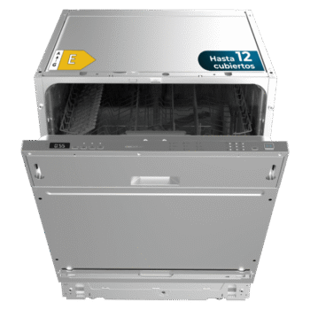 Bolero Aguazero 6102 Full-BI E Lavavajillas Bolero integrable de 60cm, 12 cubiertos y 7 programas con comienzo diferido.