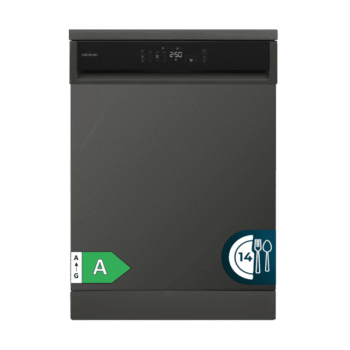 Bolero Aguazero 6800 Dark A Lavavajillas Dark de 60 cm, para 14 cubiertos, con eficiencia Clase A y el Motor Inverter Plus Duo. Disfruta de 8 programas versátiles, incluyendo Smart ProWash y SteamMax, junto con el innovador BlueWater System. Optimiza cada ciclo con Eco FlexWash y Comfort Wash, mientras el filtro antibacteriano y el programa AutoClean mantienen la higiene. Aprovecha la tecnología Dual Zone Wash, la función Half Load y la Delay Start para una experiencia de lavado superior.